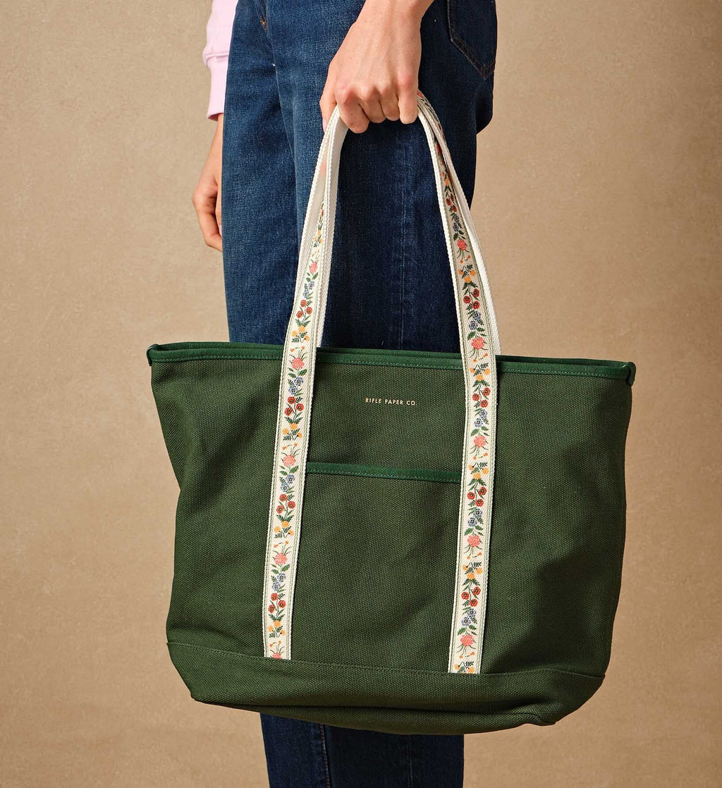 Cloverpaperco™ - Canvas Carry All - Garden Study