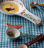 Cloverpaperco™ - Porcelain Measuring Spoons - Home Sweet Home