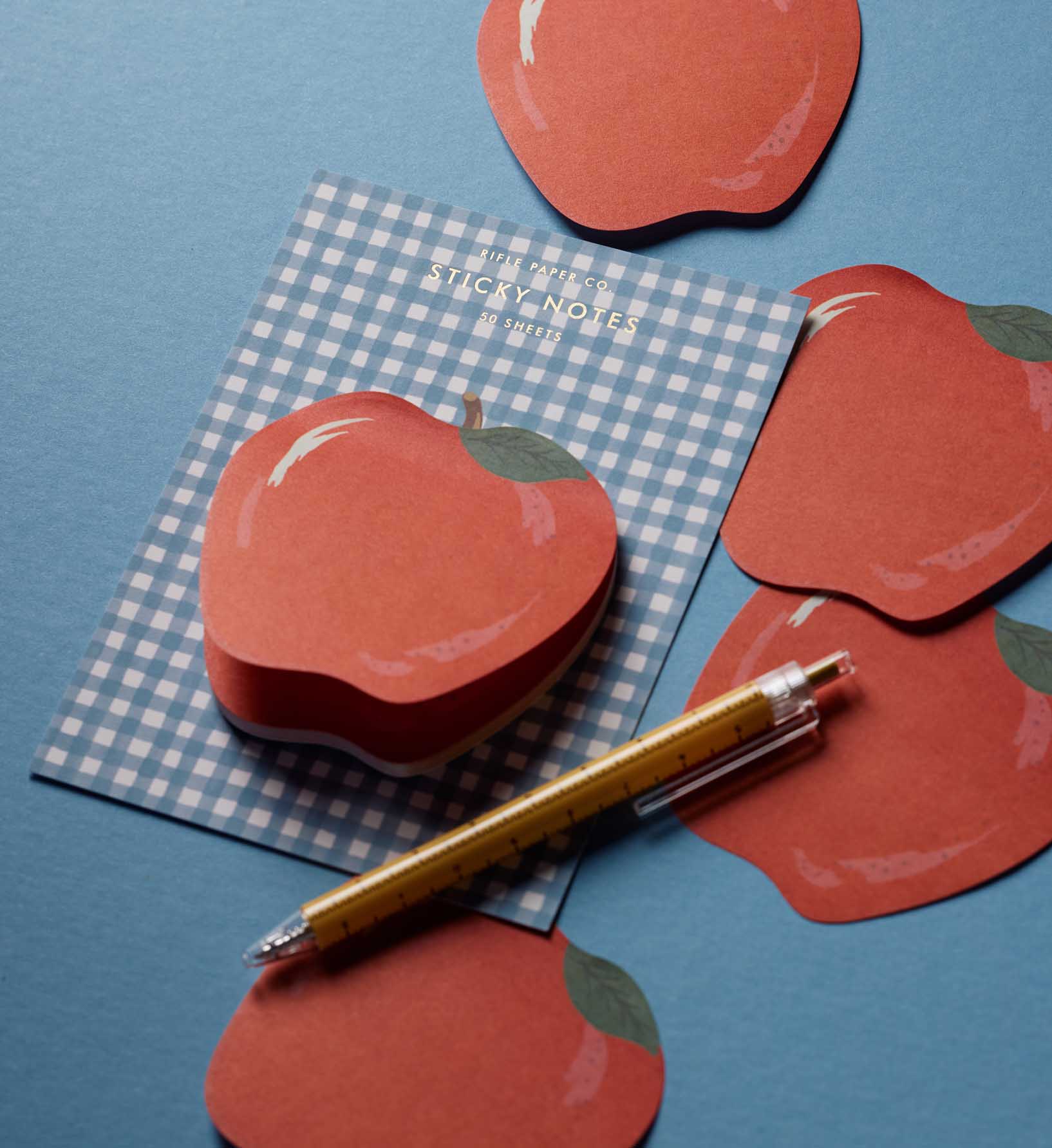 Cloverpaperco™ - Sticky Notes - Apple Gingham