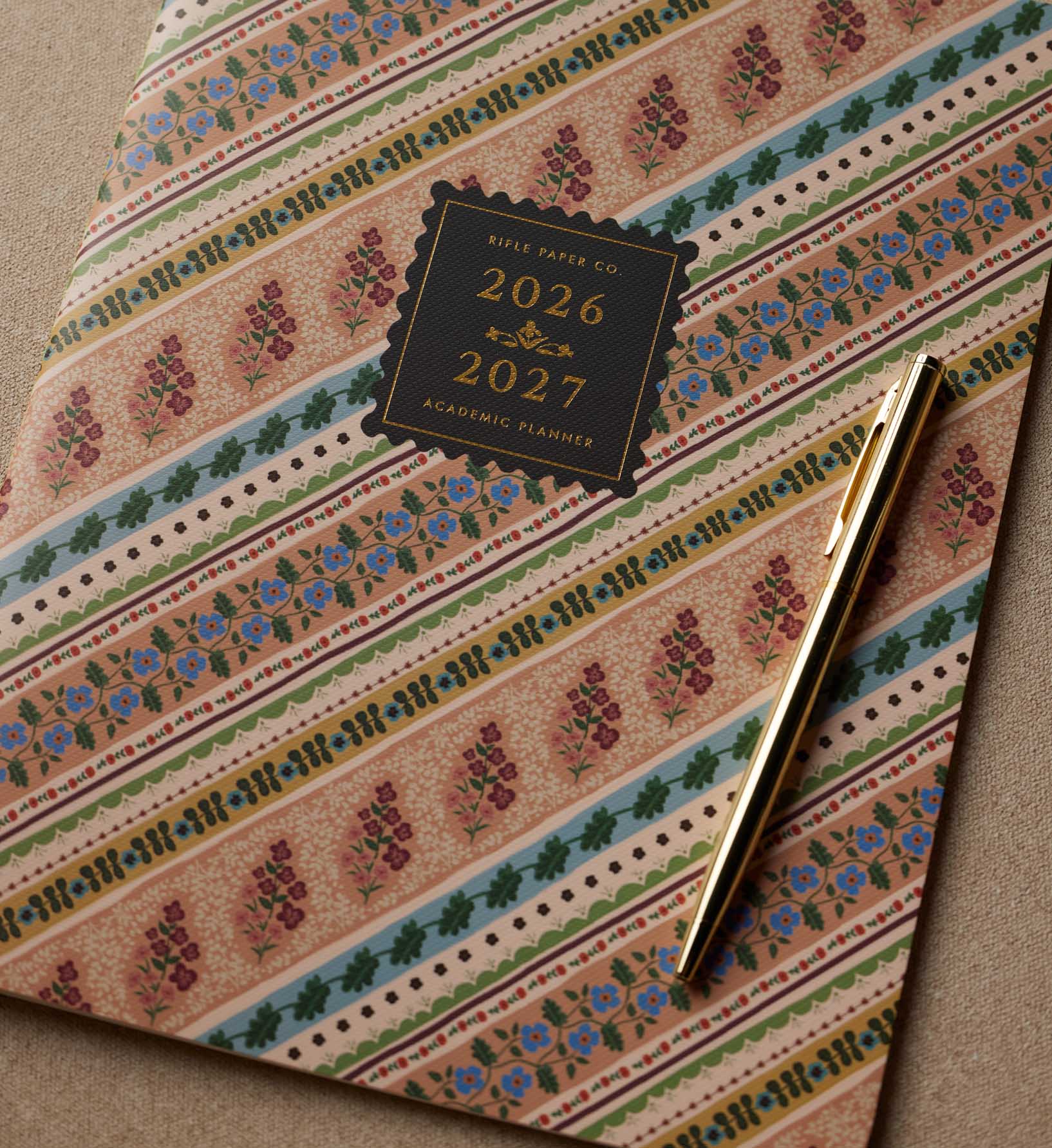 Cloverpaperco™ - 2026-2027 12-Month Academic Appointment Notebook - Paisley