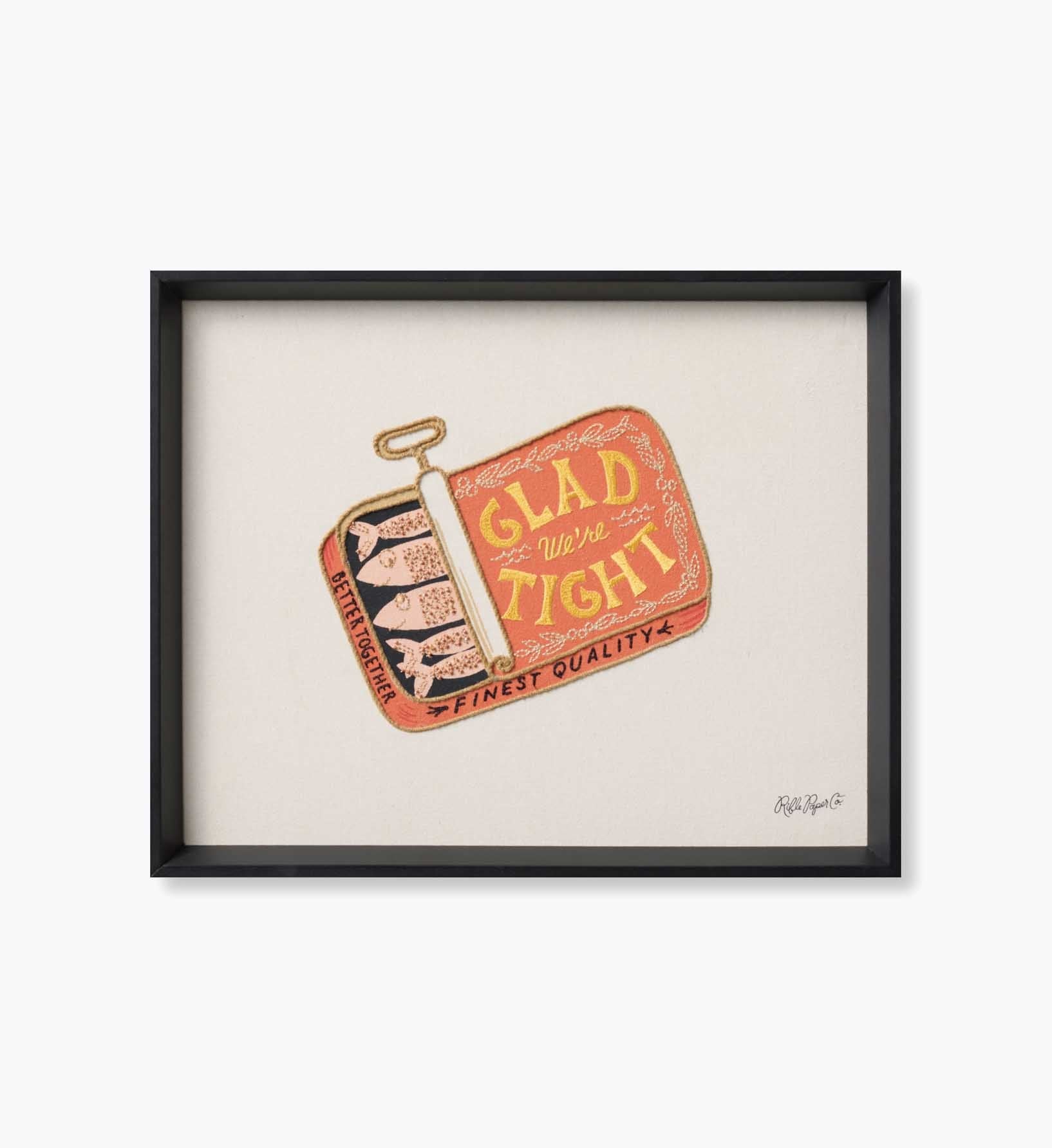 Cloverpaperco™ - Framed Wall Art - Sardines