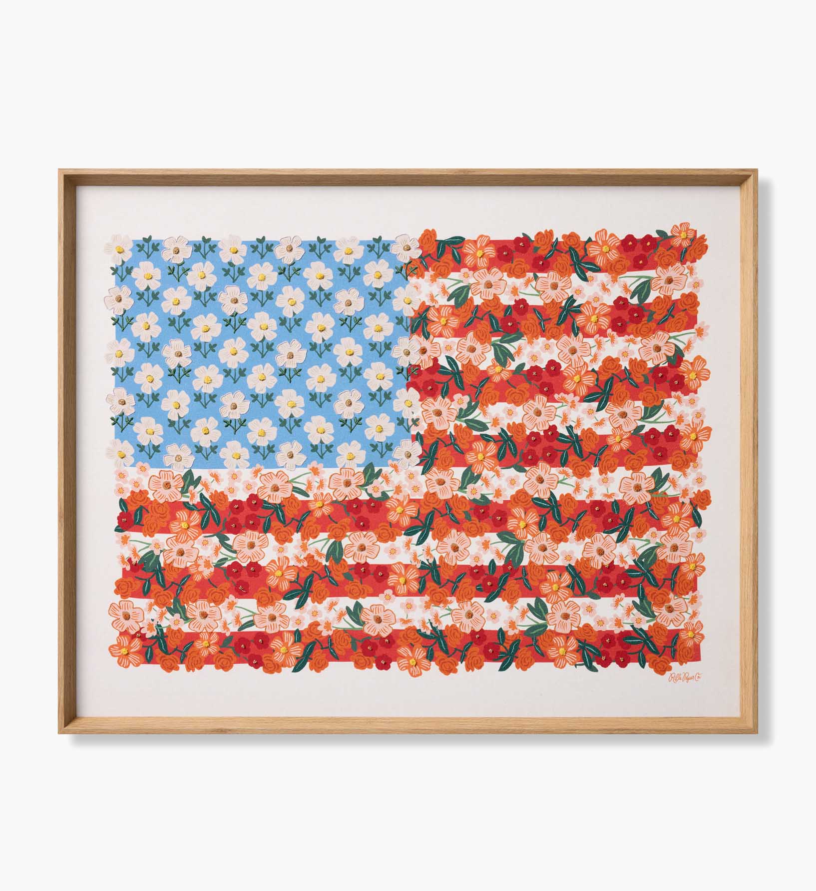 Cloverpaperco™ - Framed Wall Art - Americana