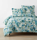 Cloverpaperco™ - Percale Duvet Cover - Garden Party Blue