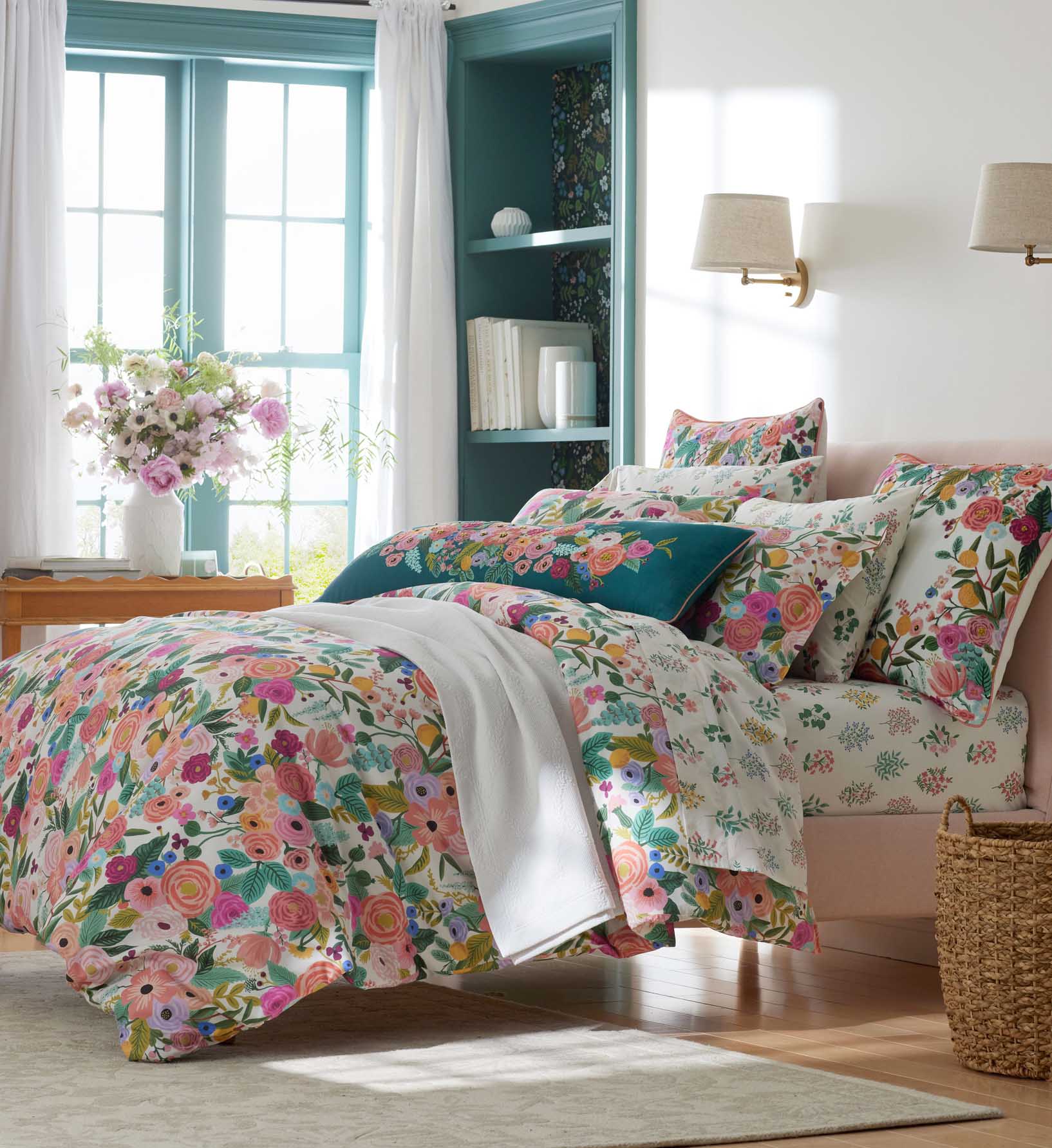 Cloverpaperco™ - Percale Duvet Cover - Garden Party