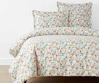 Cloverpaperco™ - Percale Duvet Cover - Strawberry Fields White