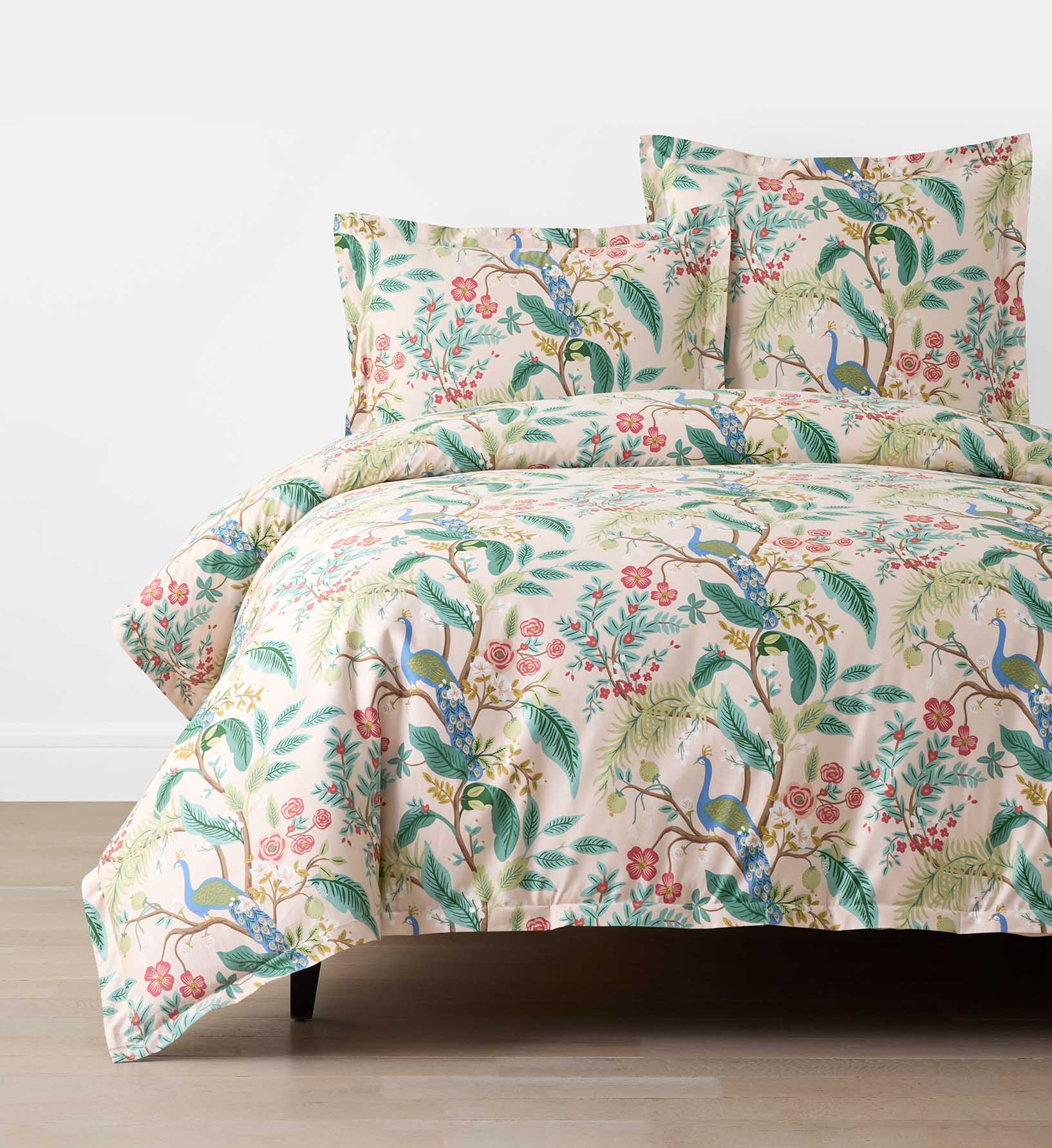 Cloverpaperco™ - Sateen Duvet Cover - Peacock Blush
