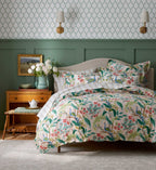 Cloverpaperco™ - Sateen Comforter - Peacock Blush