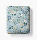 Cloverpaperco™ - Percale Fitted Sheet - Strawberry Fields Slate