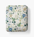 Cloverpaperco™ - Percale Fitted Sheet - Strawberry Fields Beige
