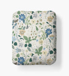 Cloverpaperco™ - Percale Fitted Sheet - Strawberry Fields Beige