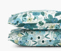 Cloverpaperco™ - Percale Pillowcases - Garden Party Blue