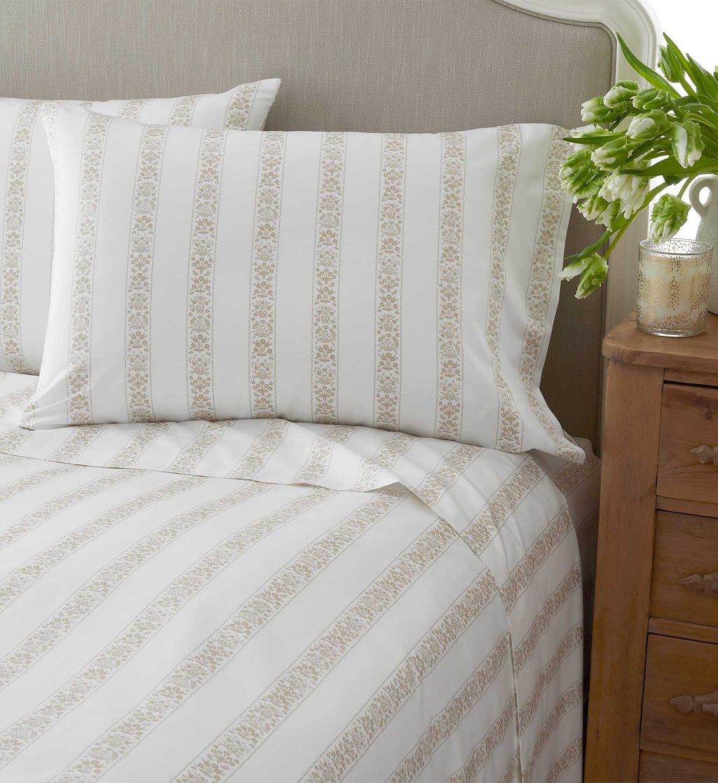 Cloverpaperco™ - Sateen Pillowcases - Estee Stripe