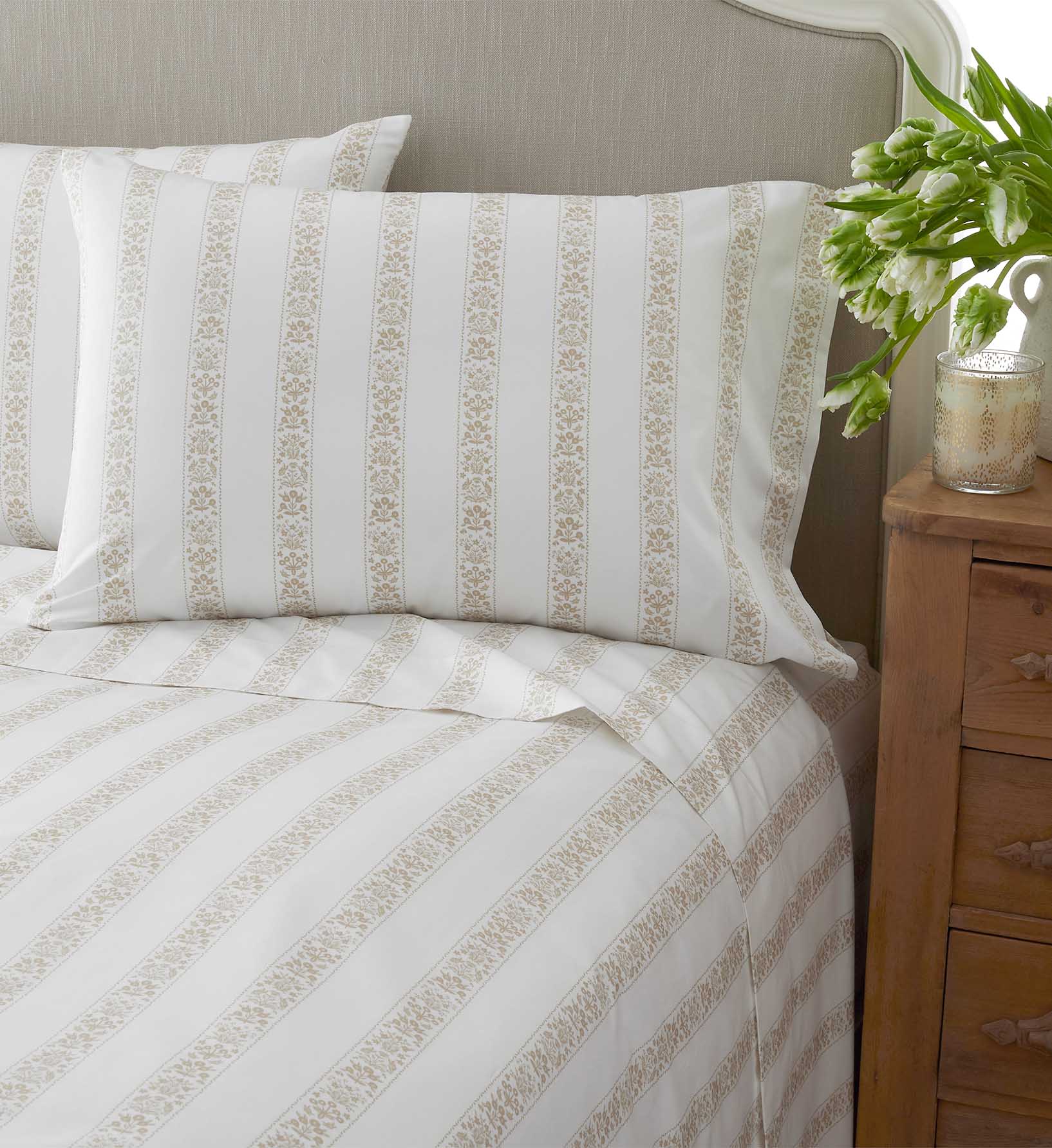 Cloverpaperco™ - Sateen Pillowcases - Estee Stripe