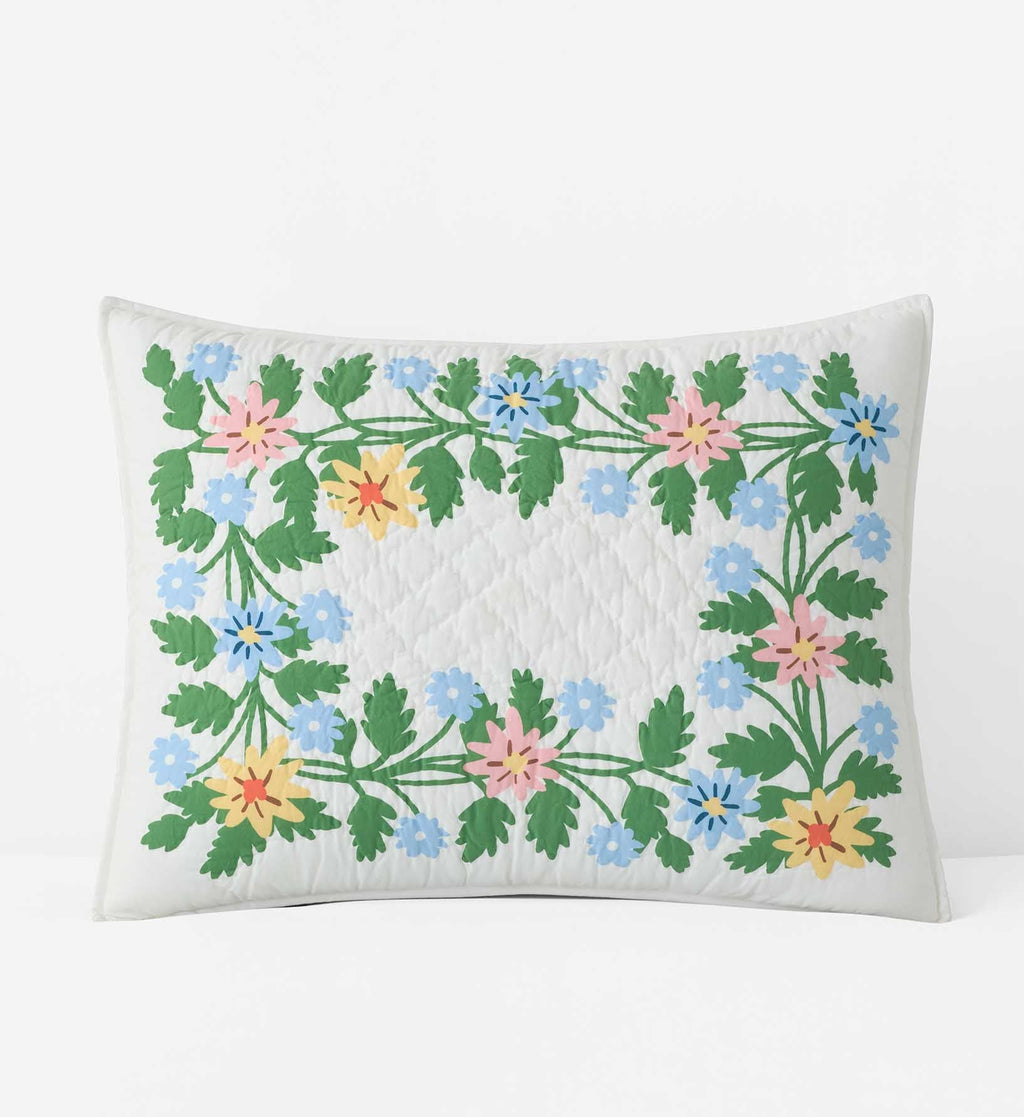 Cloverpaperco™ - Cotton Quilted Sham - Helena