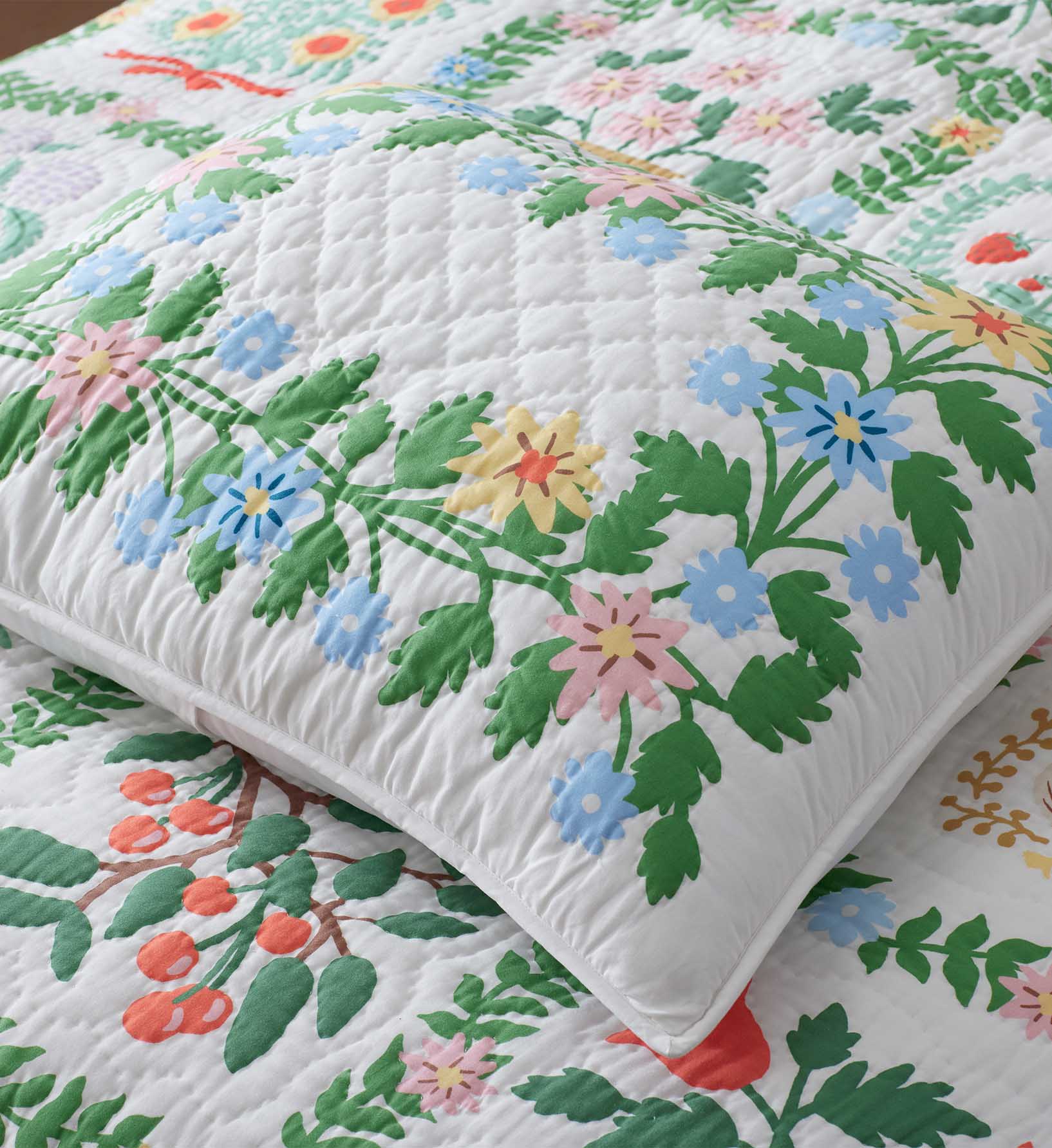 Cloverpaperco™ - Cotton Quilted Sham - Helena
