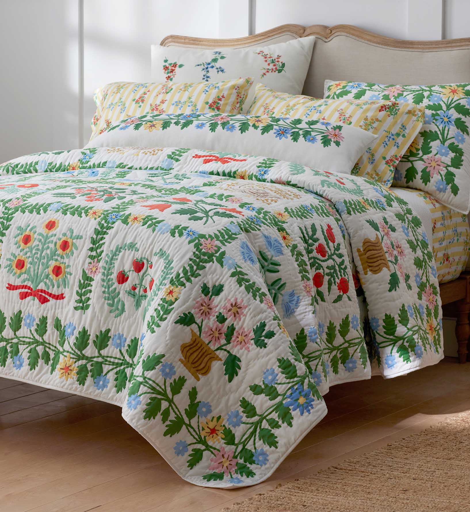 Cloverpaperco™ - Cotton Quilted Sham - Helena