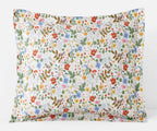Cloverpaperco™ - Percale Sham - Strawberry Fields White