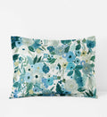 Cloverpaperco™ - Percale Sham - Garden Party Blue