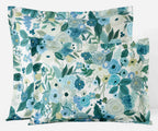 Cloverpaperco™ - Percale Sham - Garden Party Blue