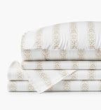 Cloverpaperco™ - Sateen Sheet Set - Estee Stripe