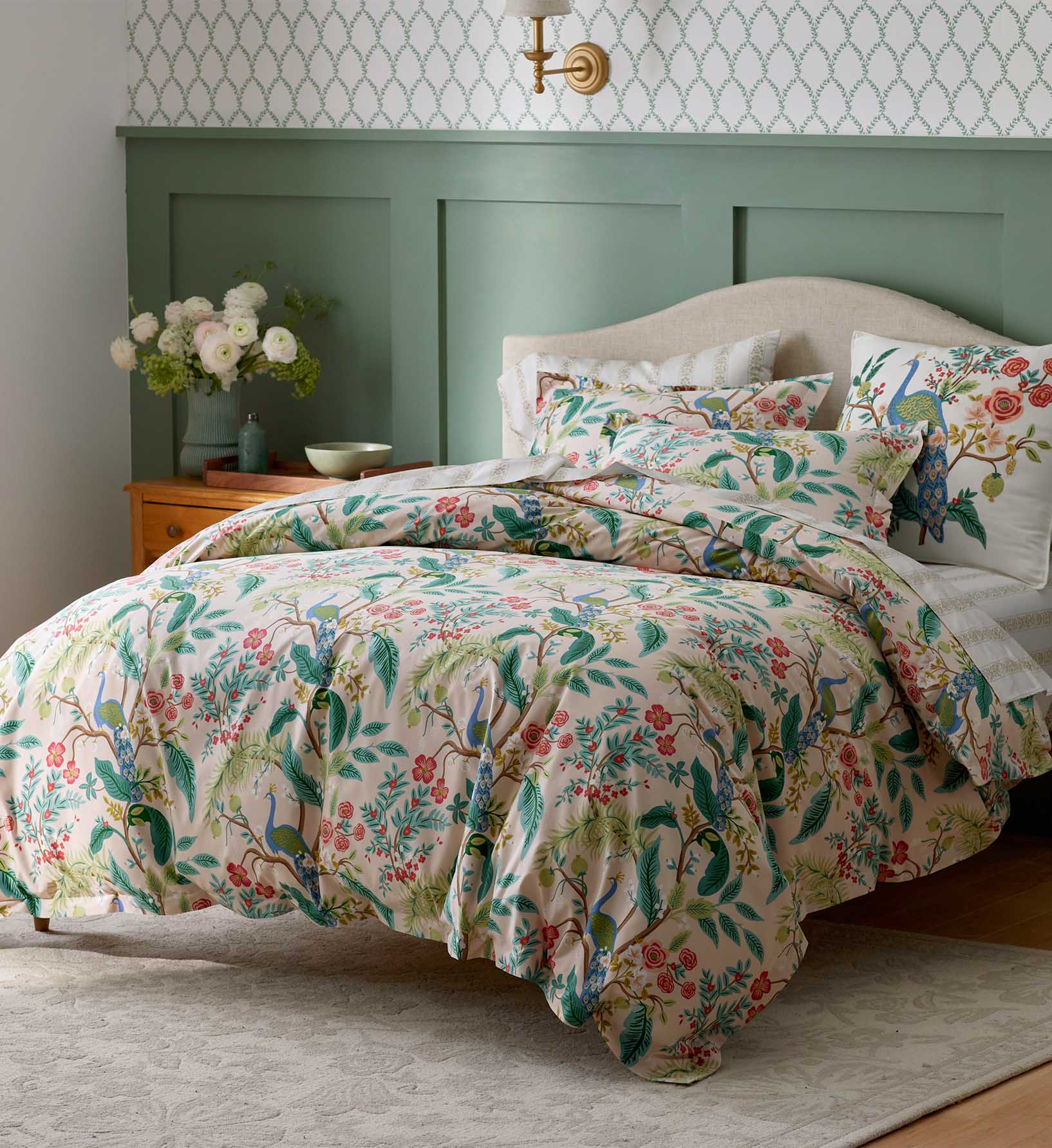 Cloverpaperco™ - Sateen Sheet Set - Estee Stripe