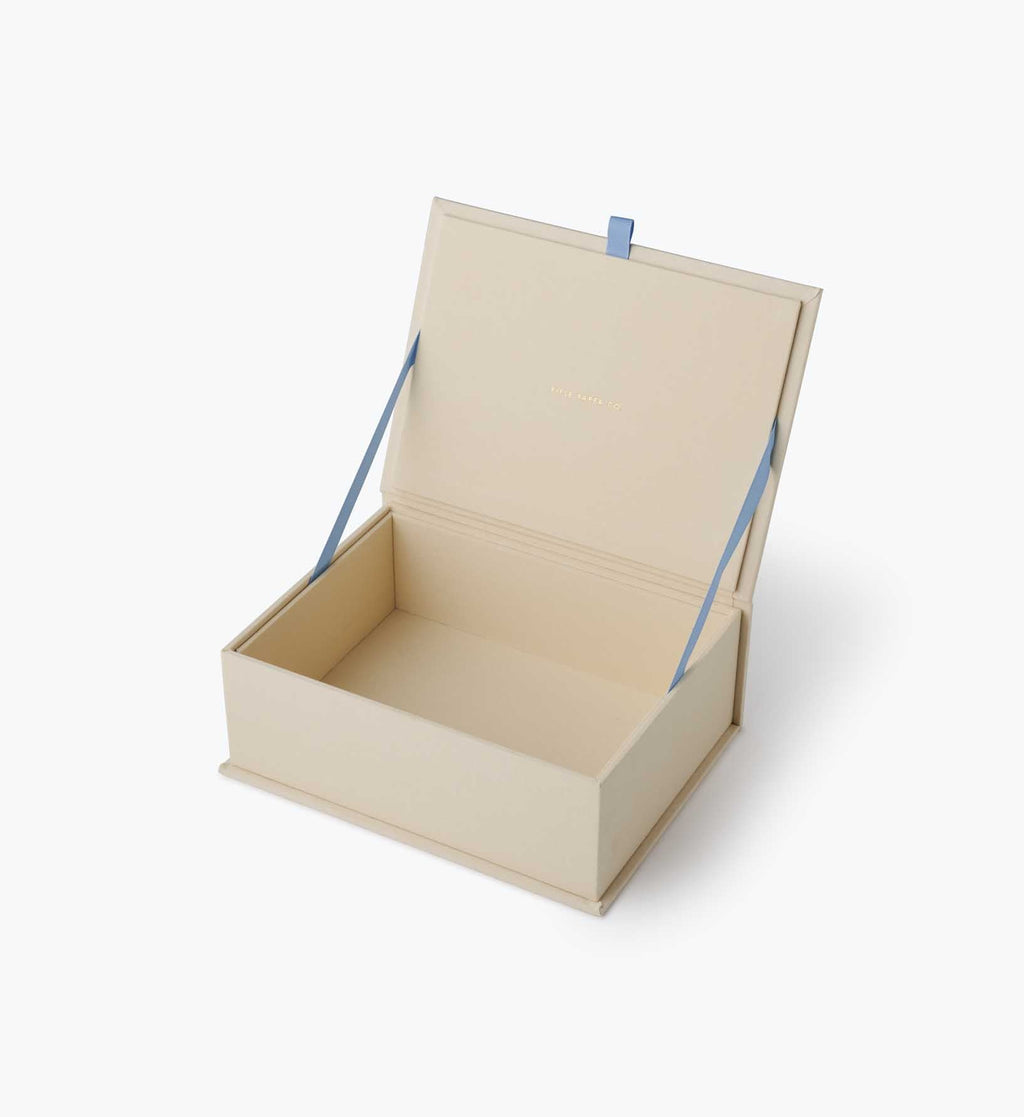 Cloverpaperco™ - Large Embroidered Keepsake Box - Delphine