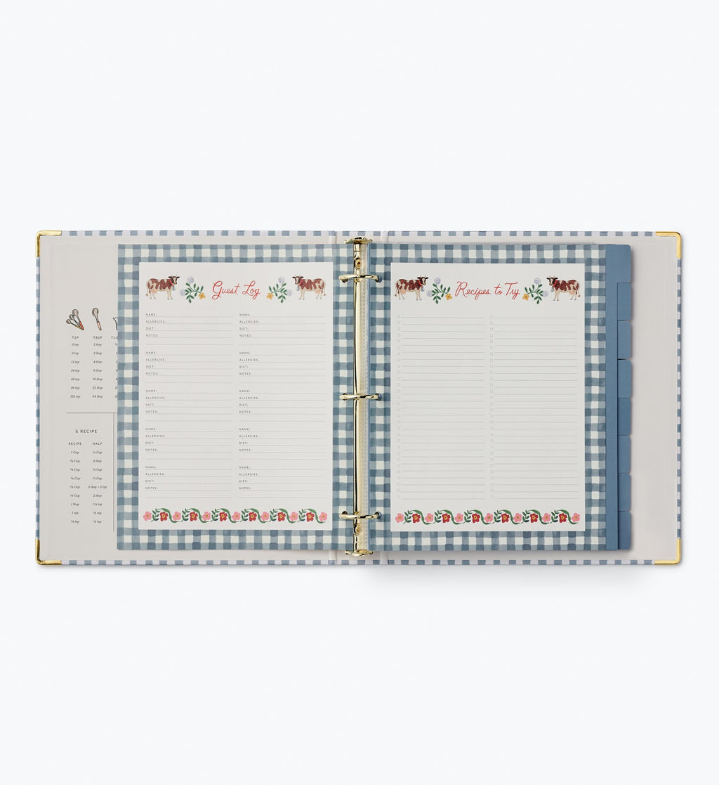 Cloverpaperco™ - Recipe Binder - Home Sweet Home