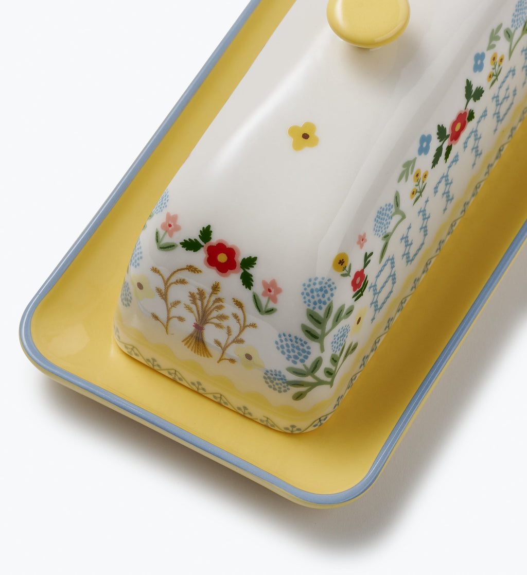 Cloverpaperco™ - Porcelain Butter Dish - Home Sweet Home