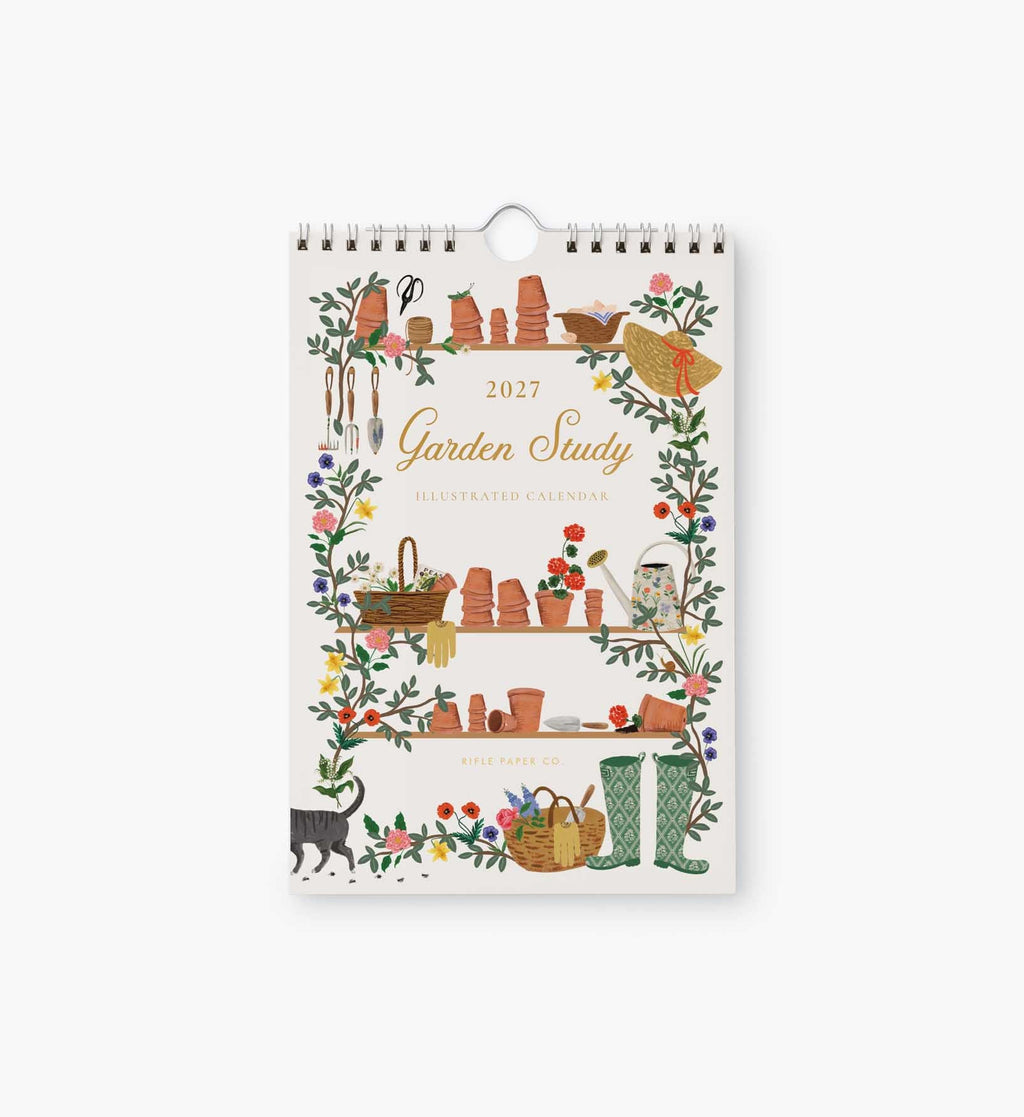 Cloverpaperco™ - 2027 Kitchen Calendar - Garden Study