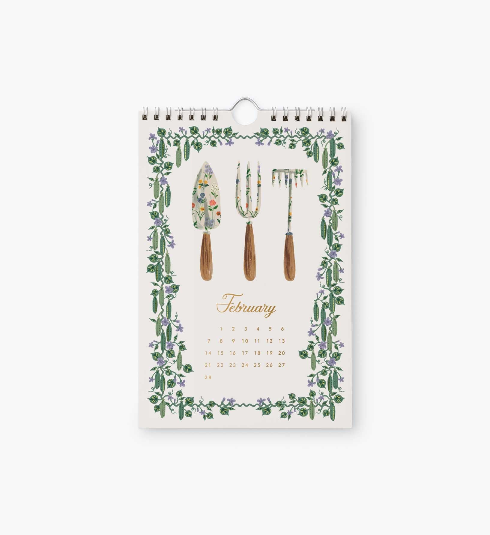 Cloverpaperco™ - 2027 Kitchen Calendar - Garden Study