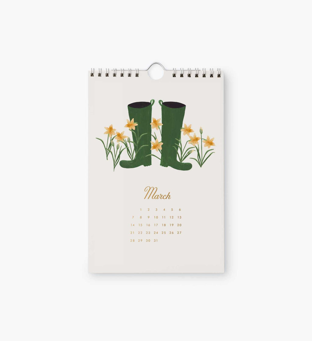 Cloverpaperco™ - 2027 Kitchen Calendar - Garden Study