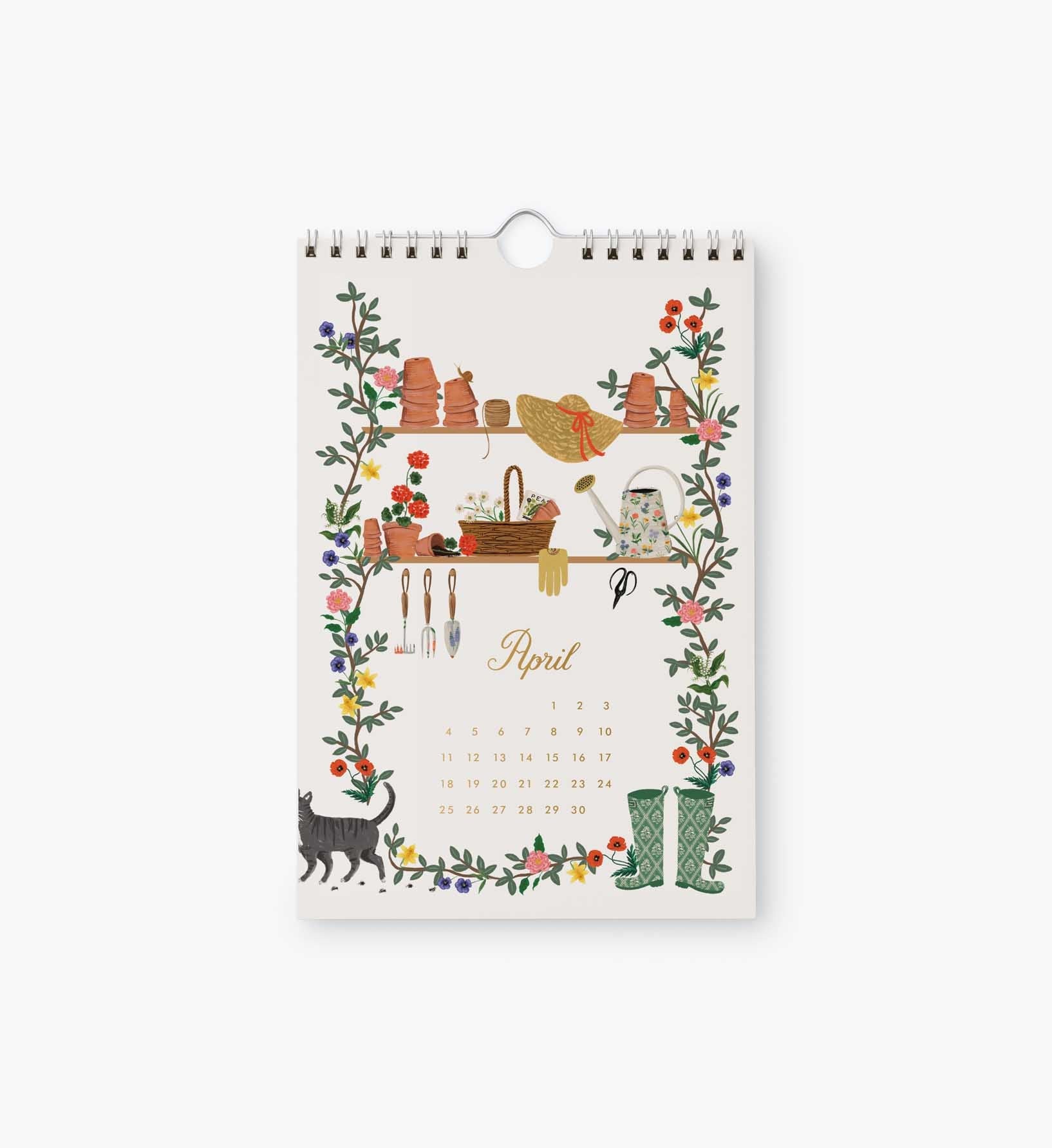Cloverpaperco™ - 2027 Kitchen Calendar - Garden Study