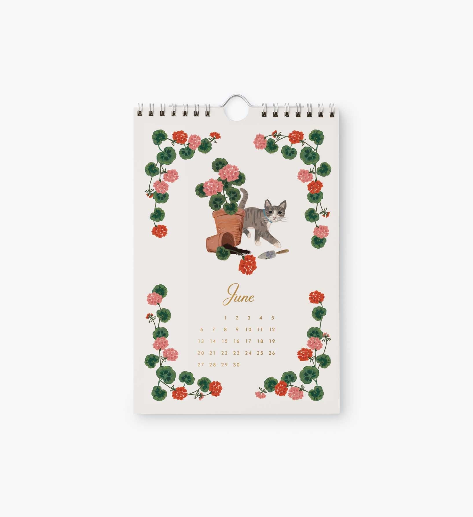 Cloverpaperco™ - 2027 Kitchen Calendar - Garden Study