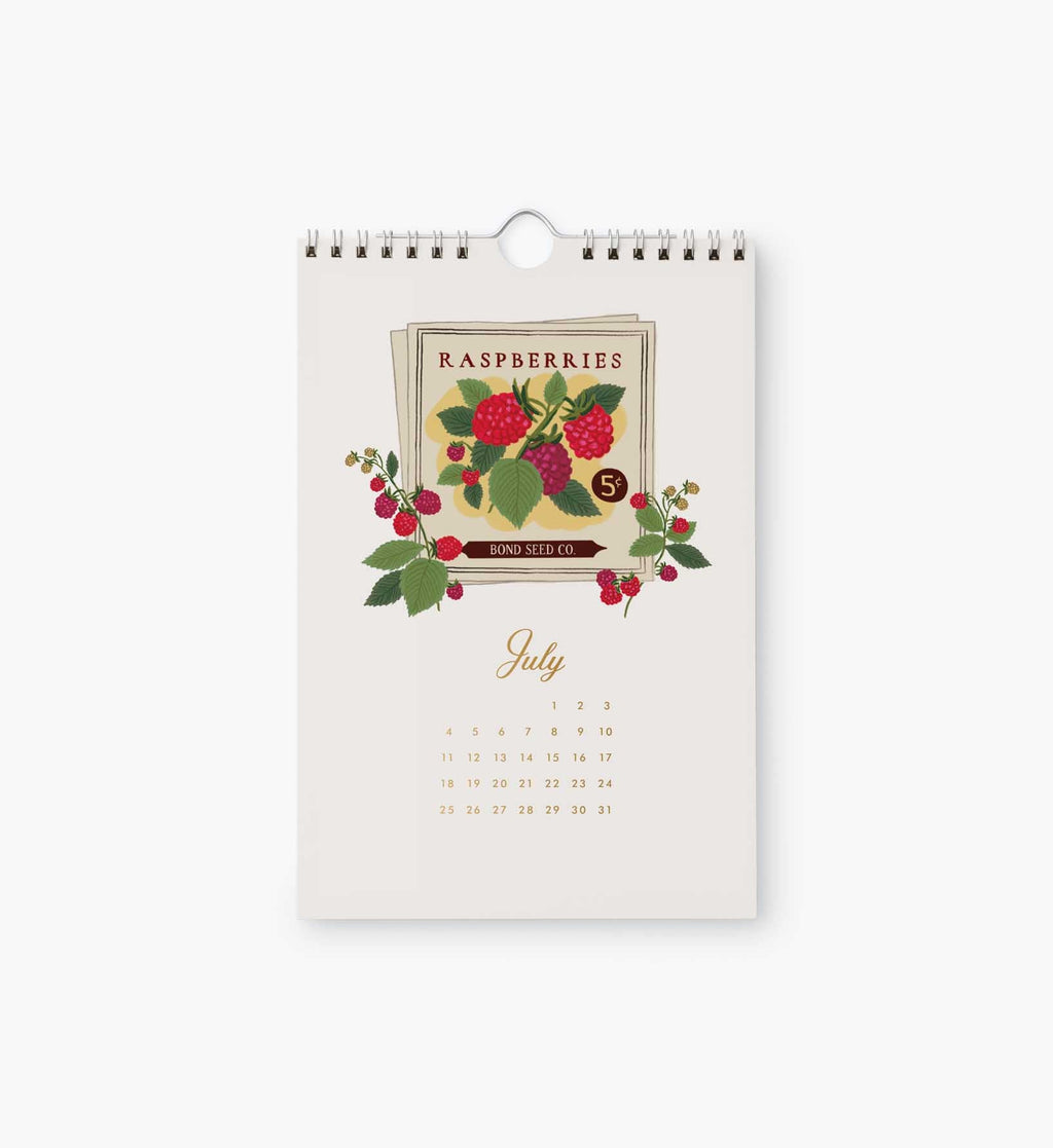 Cloverpaperco™ - 2027 Kitchen Calendar - Garden Study