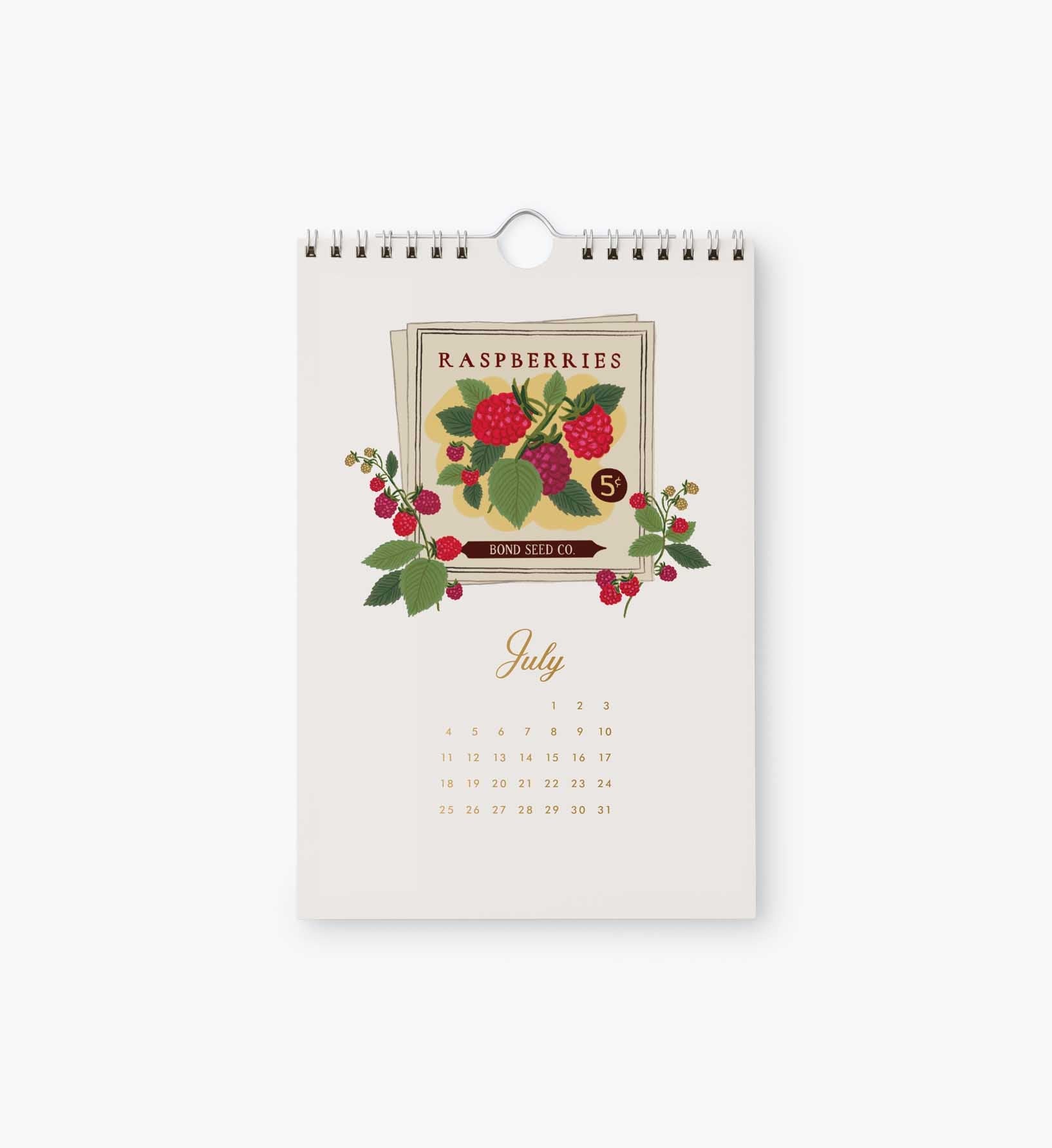 Cloverpaperco™ - 2027 Kitchen Calendar - Garden Study