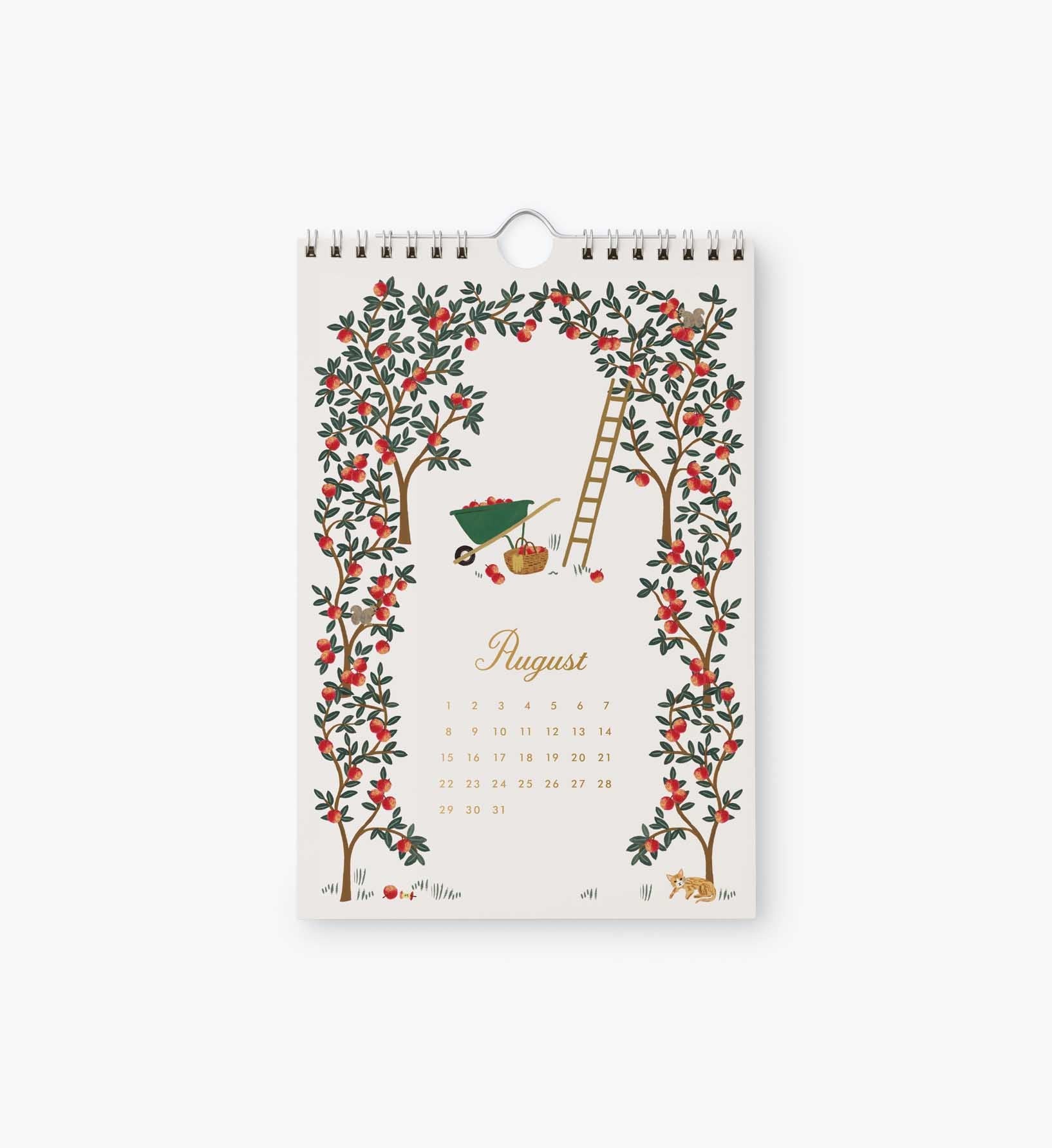 Cloverpaperco™ - 2027 Kitchen Calendar - Garden Study