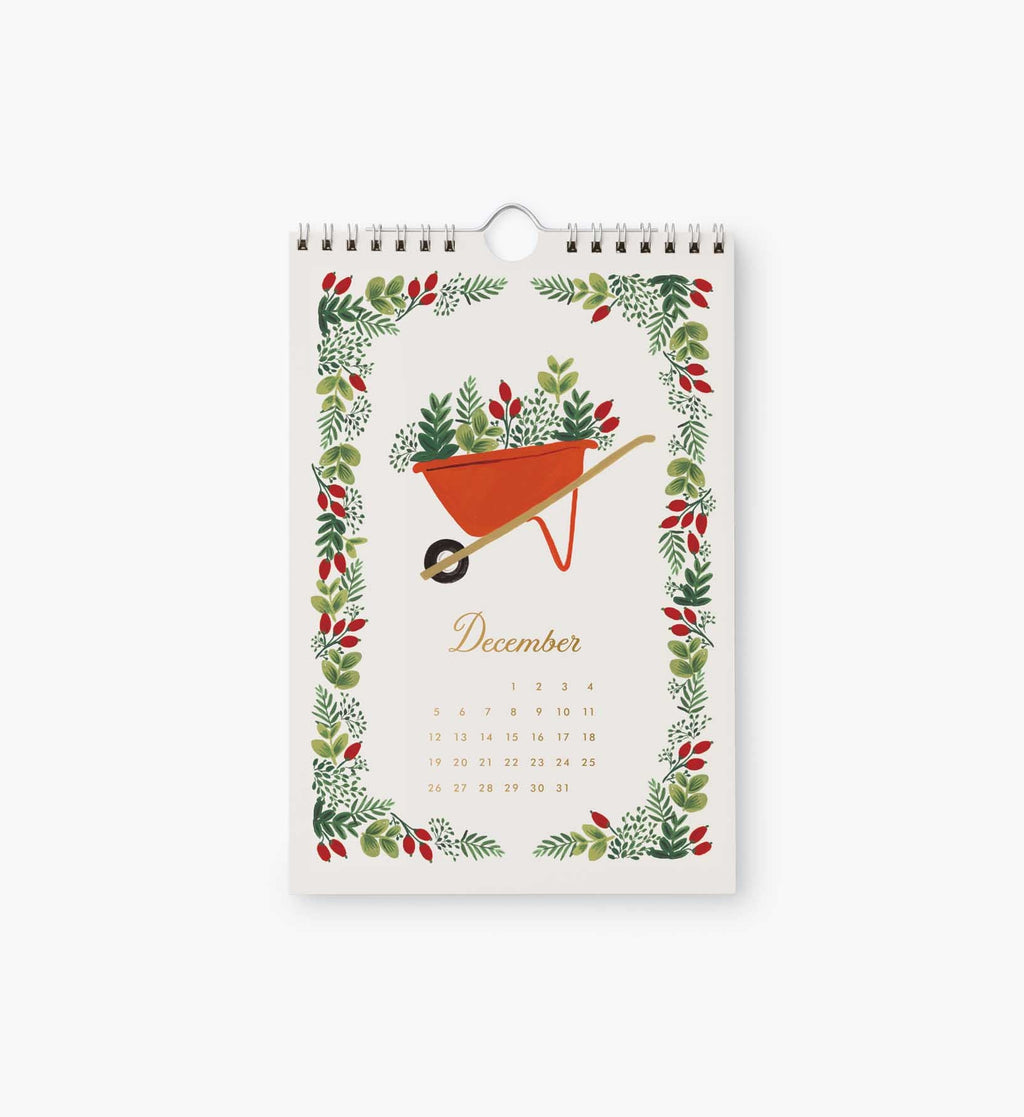 Cloverpaperco™ - 2027 Kitchen Calendar - Garden Study