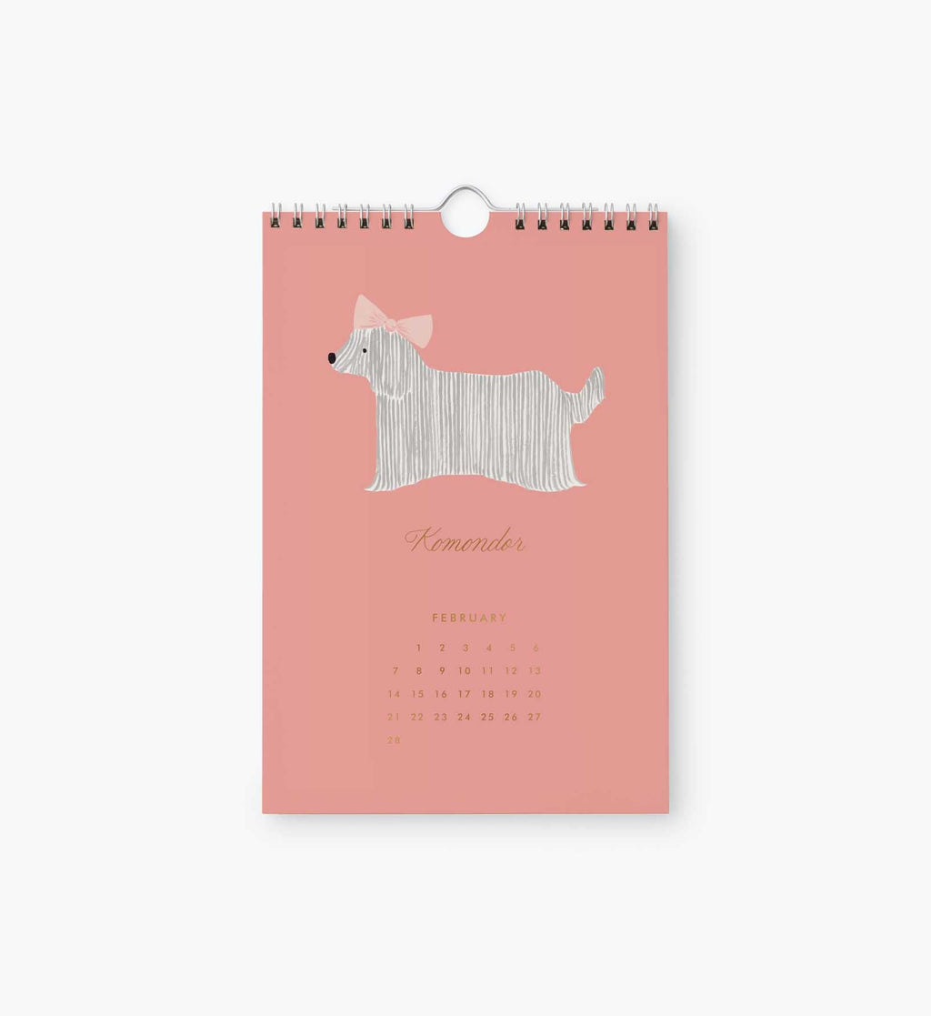 Cloverpaperco™ - 2027 Kitchen Calendar - Dog of the Month