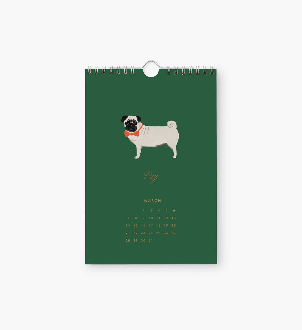 Cloverpaperco™ - 2027 Kitchen Calendar - Dog of the Month
