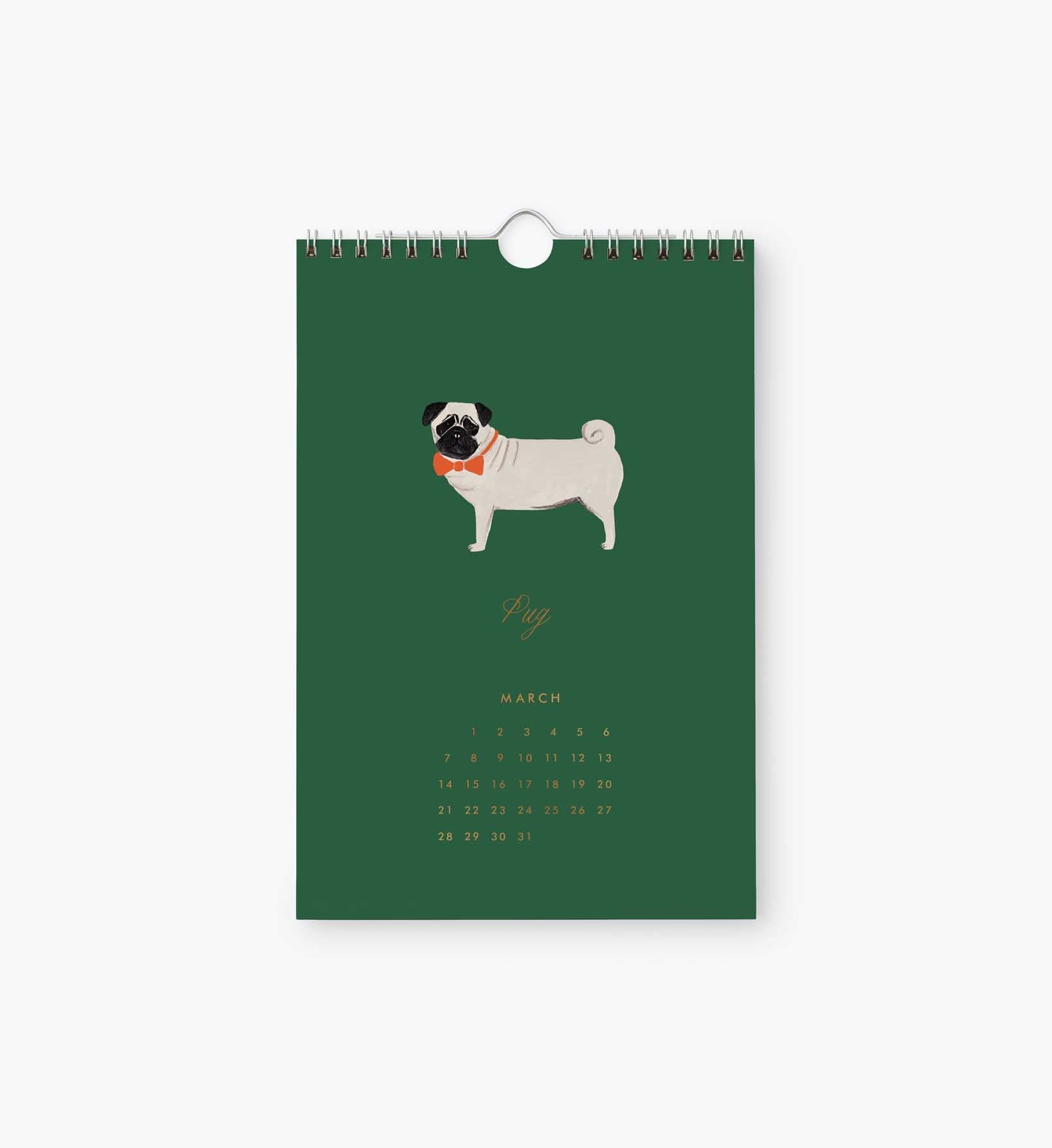 Cloverpaperco™ - 2027 Kitchen Calendar - Dog of the Month