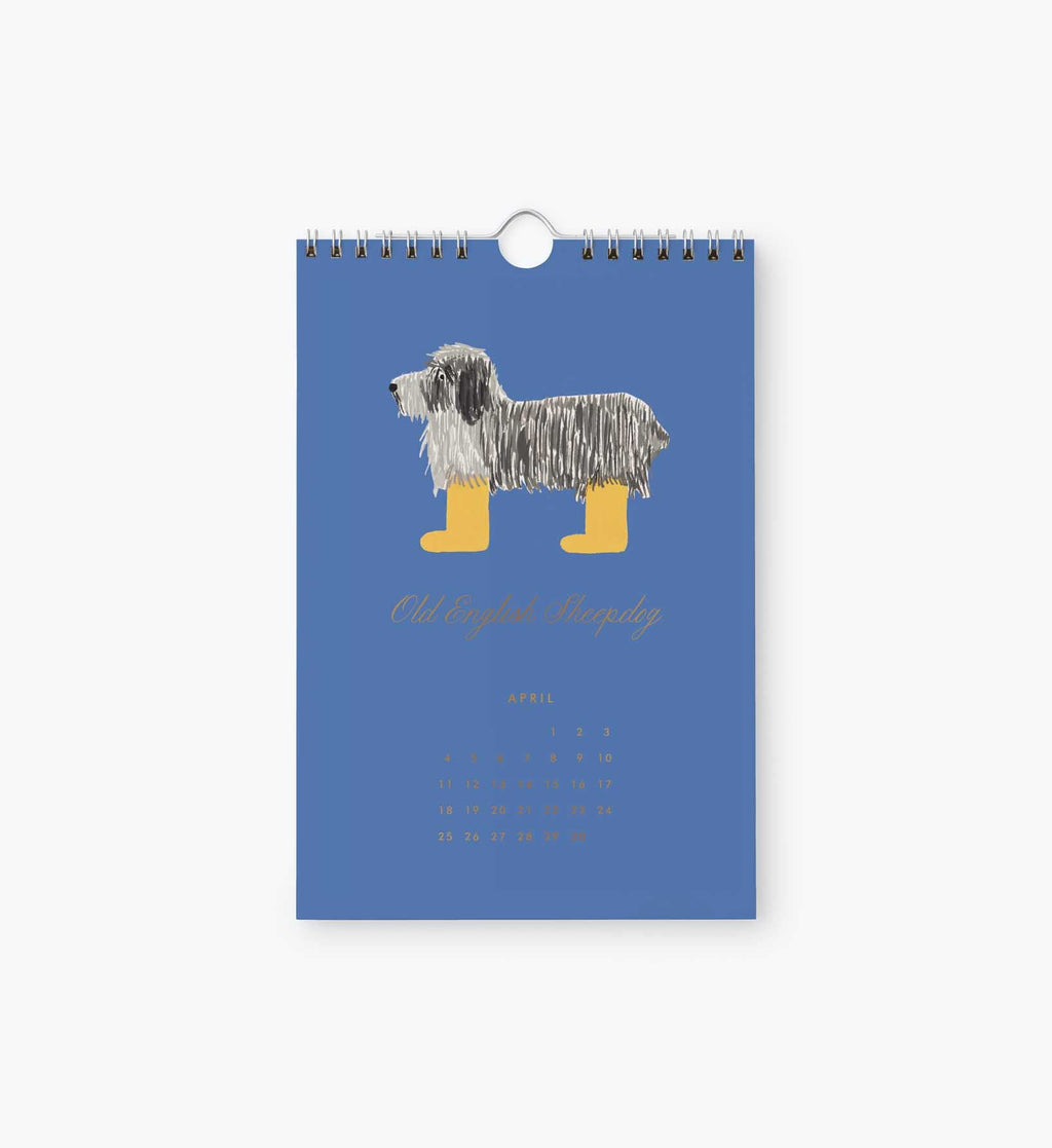 Cloverpaperco™ - 2027 Kitchen Calendar - Dog of the Month
