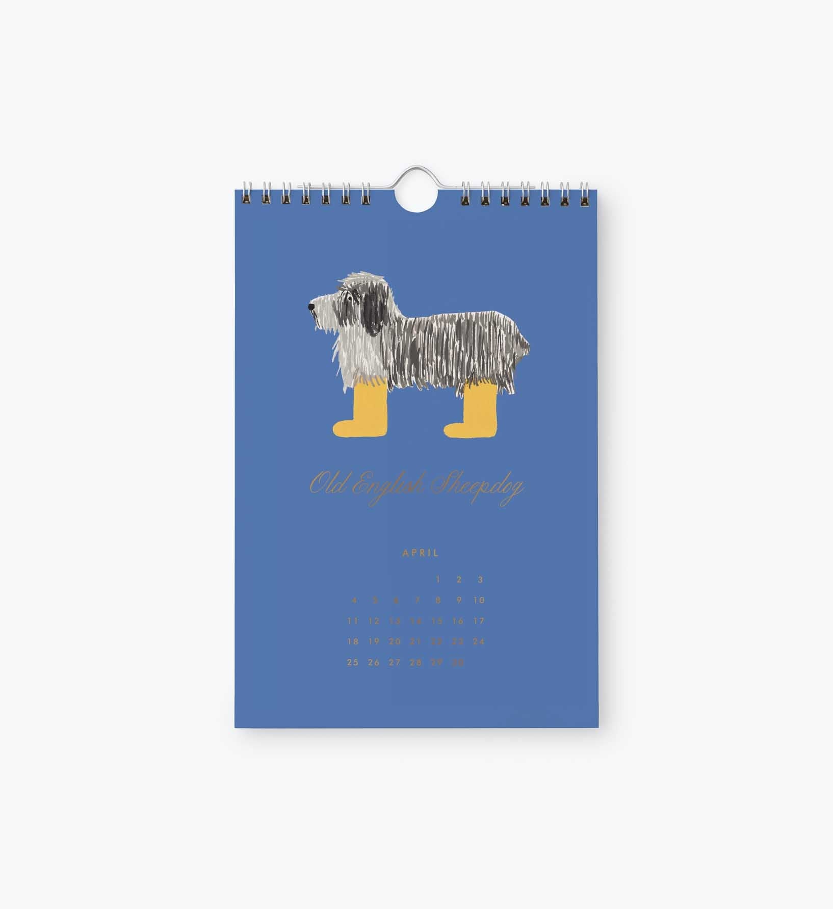 Cloverpaperco™ - 2027 Kitchen Calendar - Dog of the Month