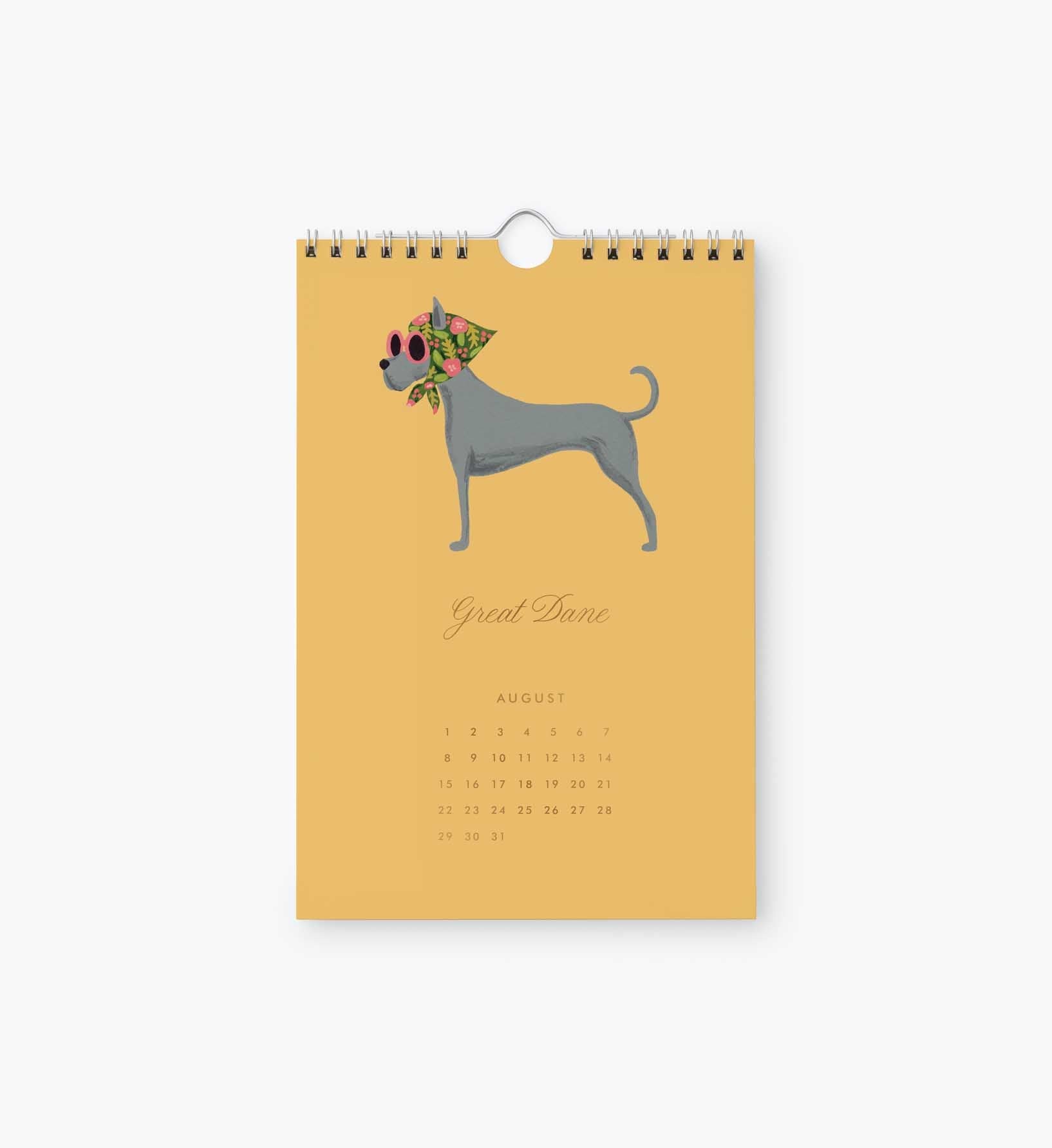 Cloverpaperco™ - 2027 Kitchen Calendar - Dog of the Month