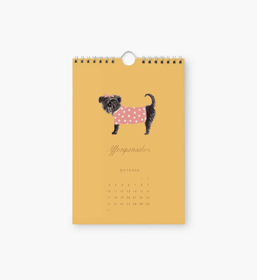 Cloverpaperco™ - 2027 Kitchen Calendar - Dog of the Month