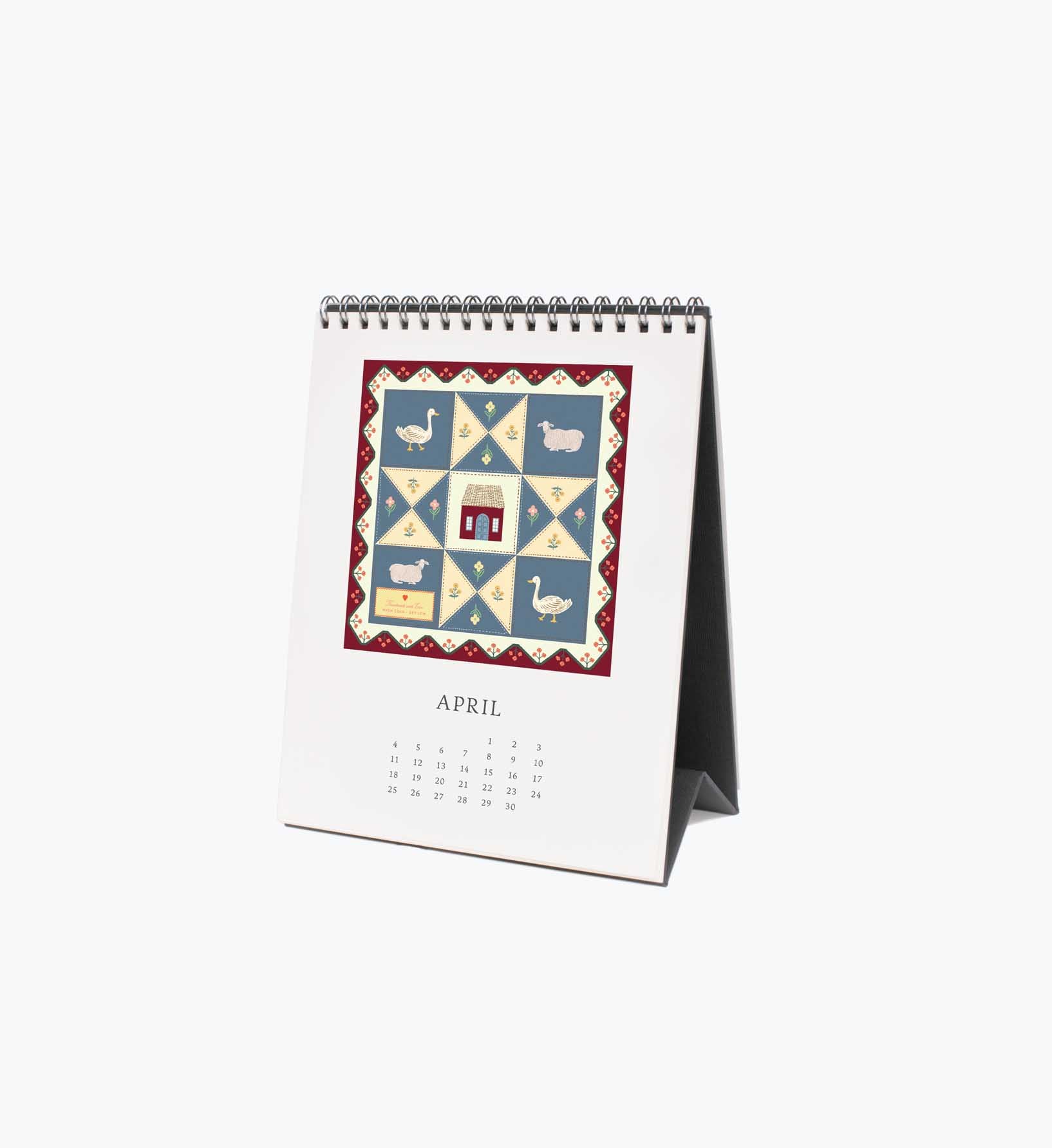 Cloverpaperco™ - 2027 Desk Calendar - Country Farm