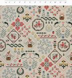 Cloverpaperco™ - Heritage Sampler Canvas Fabric - Linen
