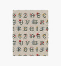 Cloverpaperco™ - Cross Stitch Letters Canvas Fabric - Linen