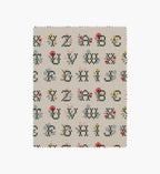 Cloverpaperco™ - Cross Stitch Letters Canvas Fabric - Linen