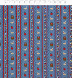 Cloverpaperco™ - Farmhouse Stripe Canvas Fabric - Blue