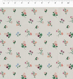 Cloverpaperco™ - Ditsy Dahlia Cotton Fabric - Cream